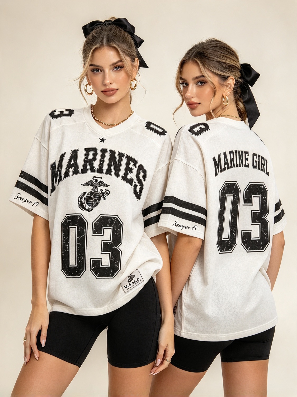 Oversized football jersey in white
